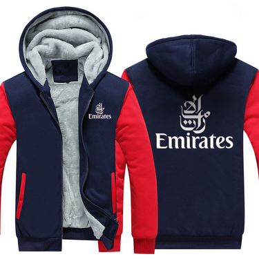 EMIRATES AIRLINES JACKETS FLEECE SWEATSHIRT